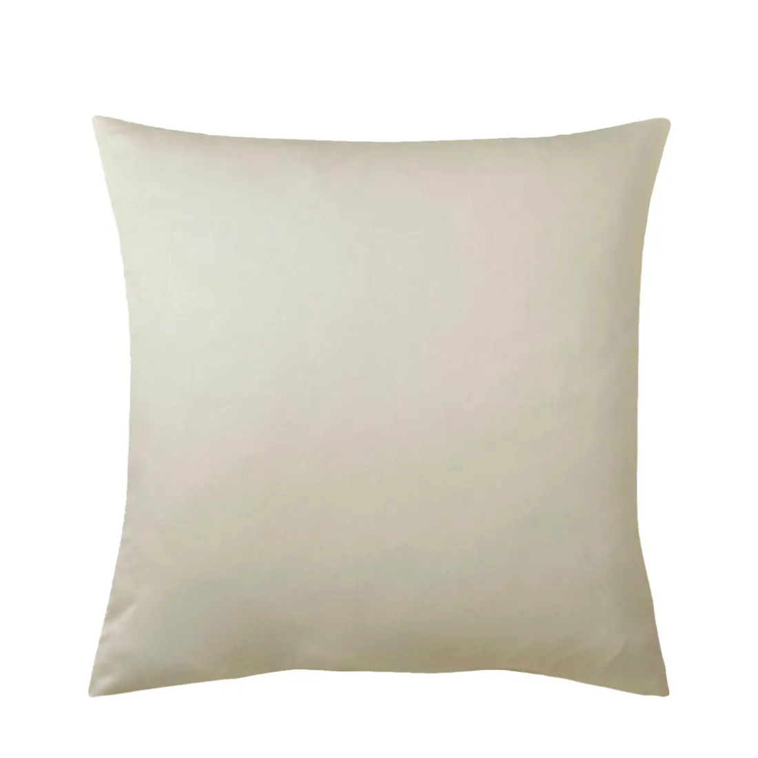 Taie d'oreiller satin de coton 2 faces uni / rayé TERTIO® - Ecru
