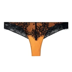 Tanga brésilien noir/jaune Tsunami