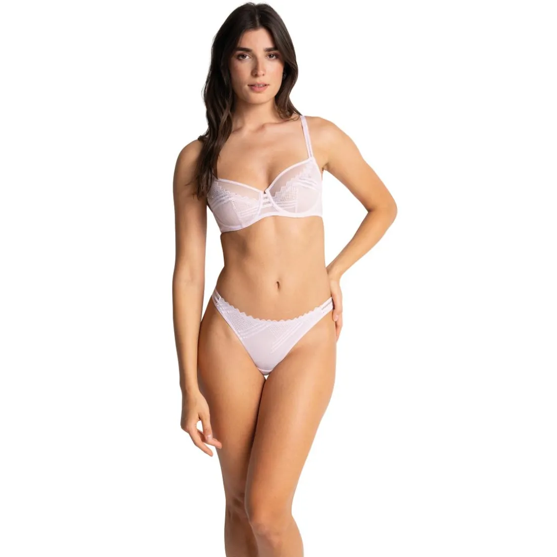 Tanga dos plumetis - Lilas