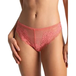 Tanga en dentelle - Orange