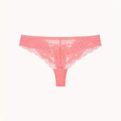 Tanga en dentelle - Orange