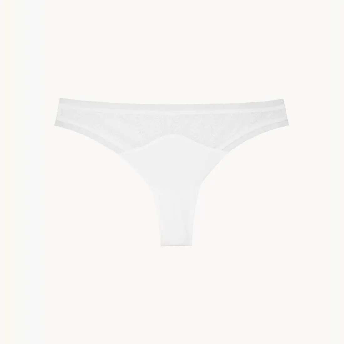 Tanga en tulle - Blanc