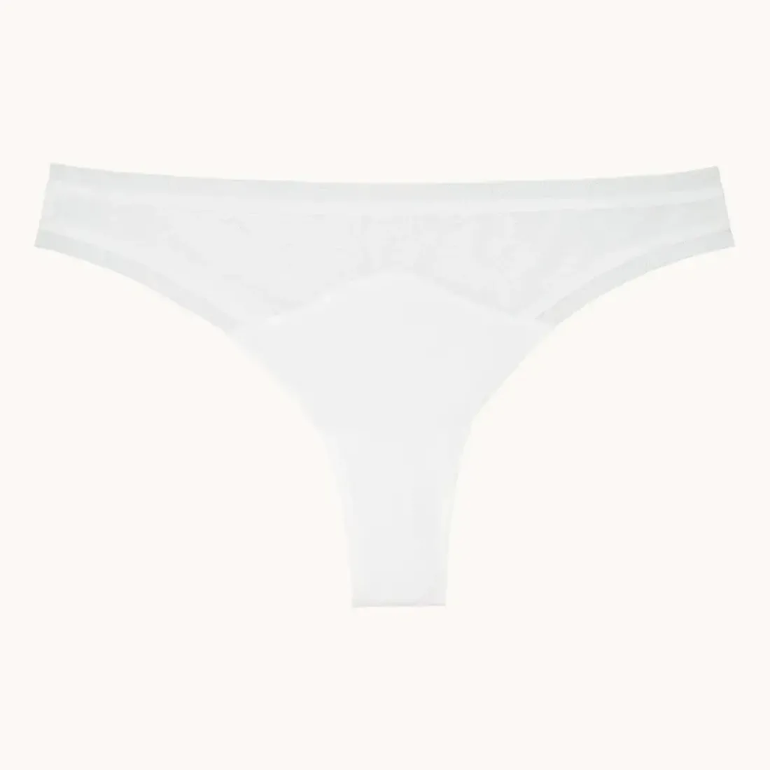Tanga en tulle - Blanc