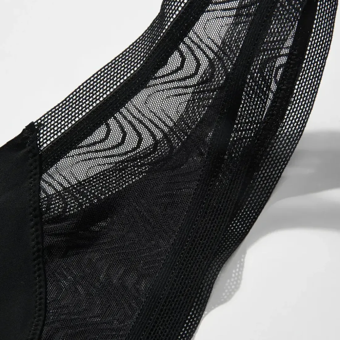 Tanga en tulle - Noir