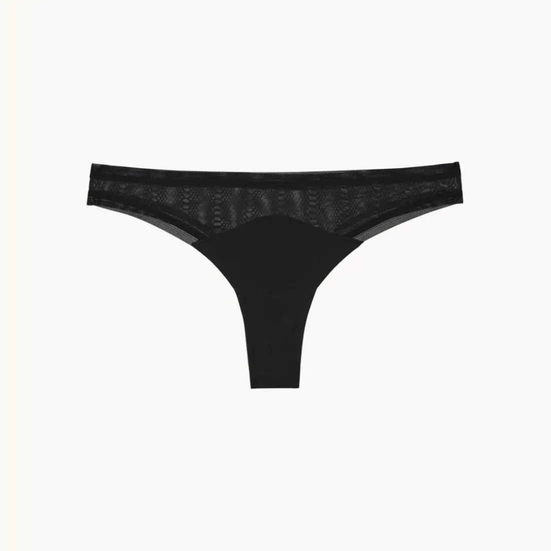 Tanga en tulle - Noir
