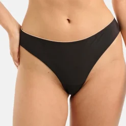 Tanga microfibre invisible noir - Unseen