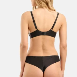 Tanga microfibre invisible noir - Unseen