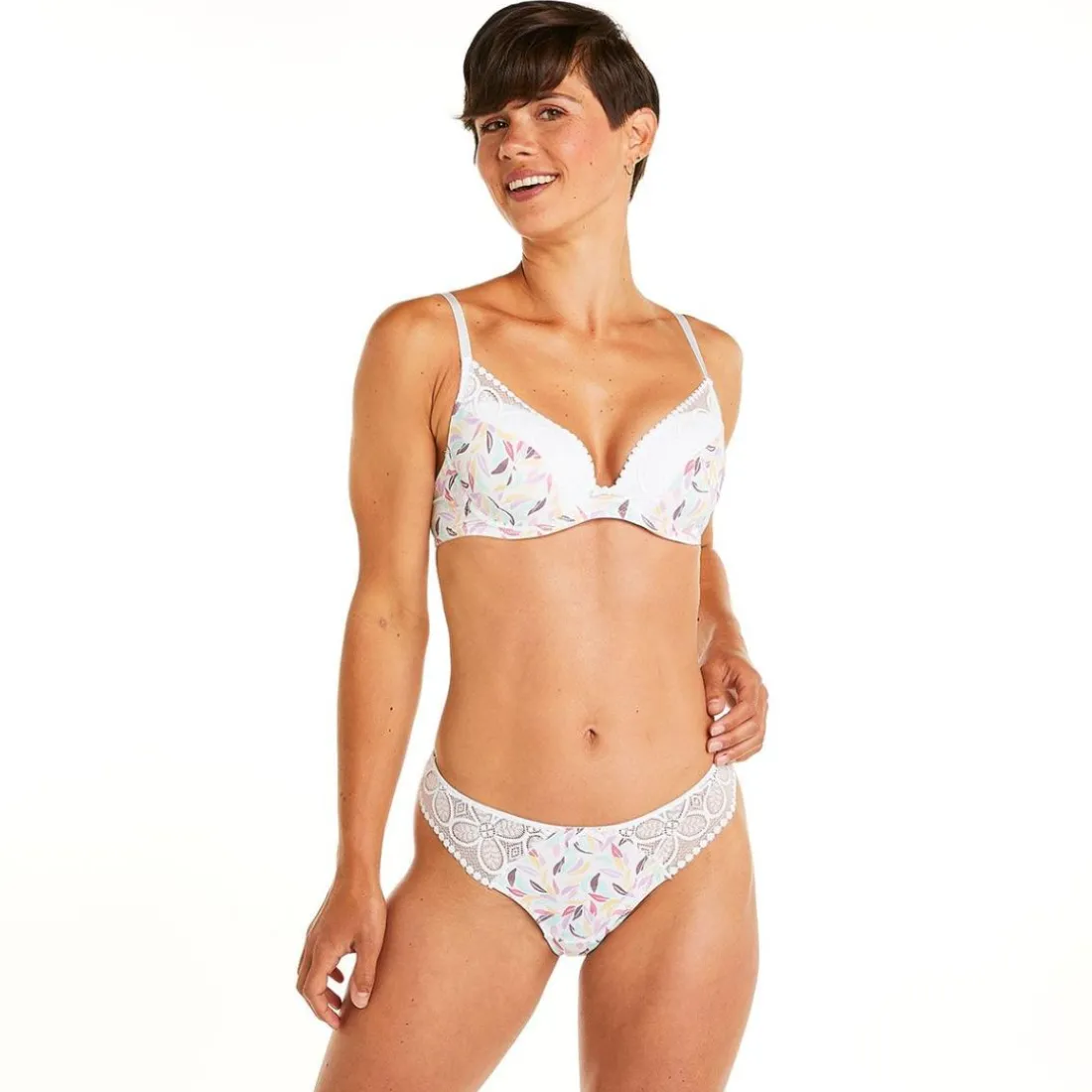 Tanga multico blanc Entracte multicolore