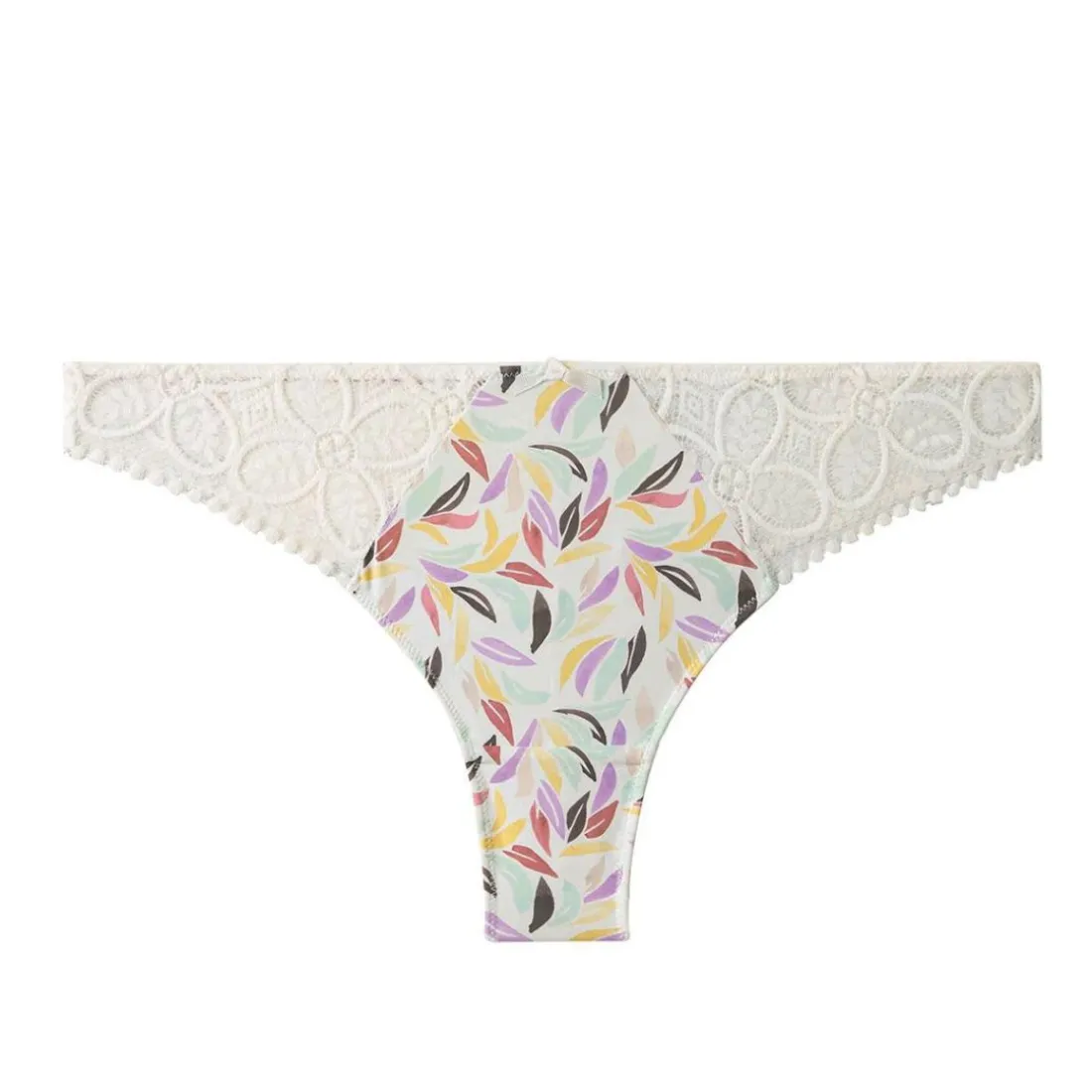 Tanga multico blanc Entracte multicolore