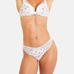 Tanga multico blanc Entracte multicolore