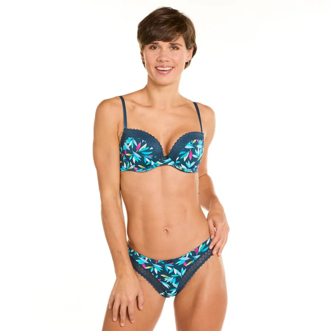 Tanga multico bleu Savane multicolore