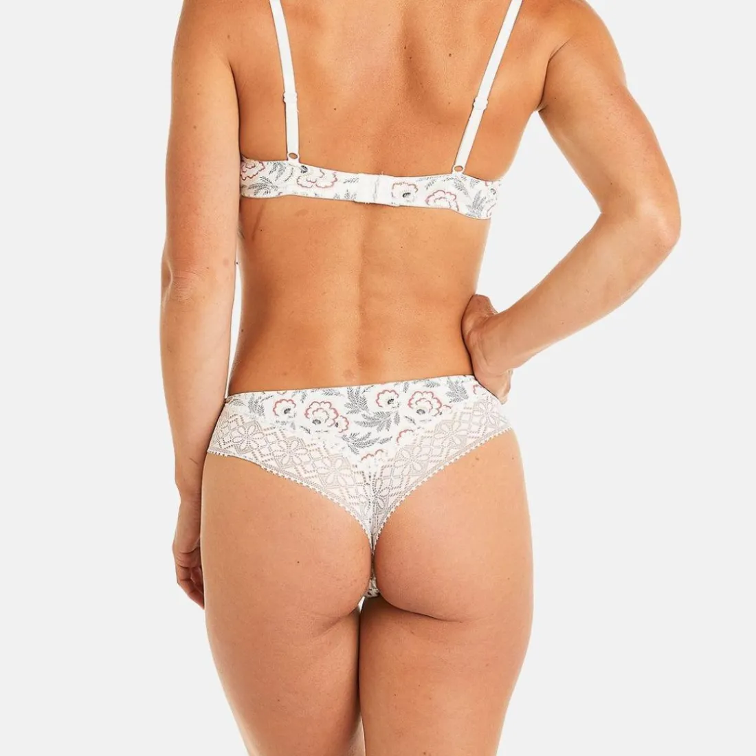 Tanga multico ivoire Palanquin multicolore