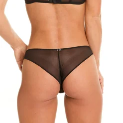Tanga noir/violet Amants