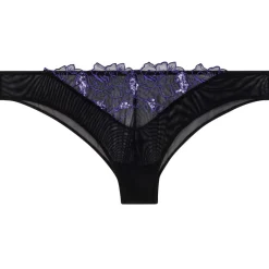 Tanga noir/violet Amants
