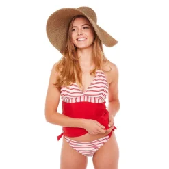 Tankini de bain - Rouge Brigitte Bardot