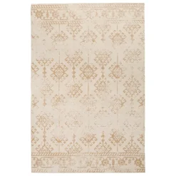 Tapis bouclette Ozel beige lin