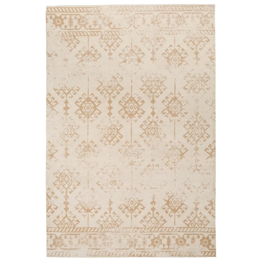 Tapis bouclette Ozel beige lin
