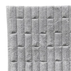 Tapis de bain antidérapant BRIQUETTE 50x80 gris moyen
