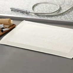 Tapis de bain CAROLINETAP 60x100 blanc ivoire