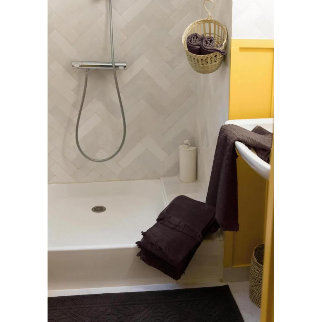 Tapis de bain Enzo Ébène 54 x 64