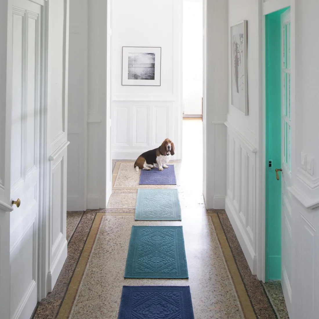 Tapis de Bain Enzo Vert de gris 54 X 64