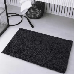 Tapis de Bain Meche 80 x 50 Polyester TODAY Essential Fusain