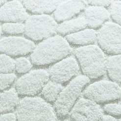 Tapis de bain relief galets - Blanc