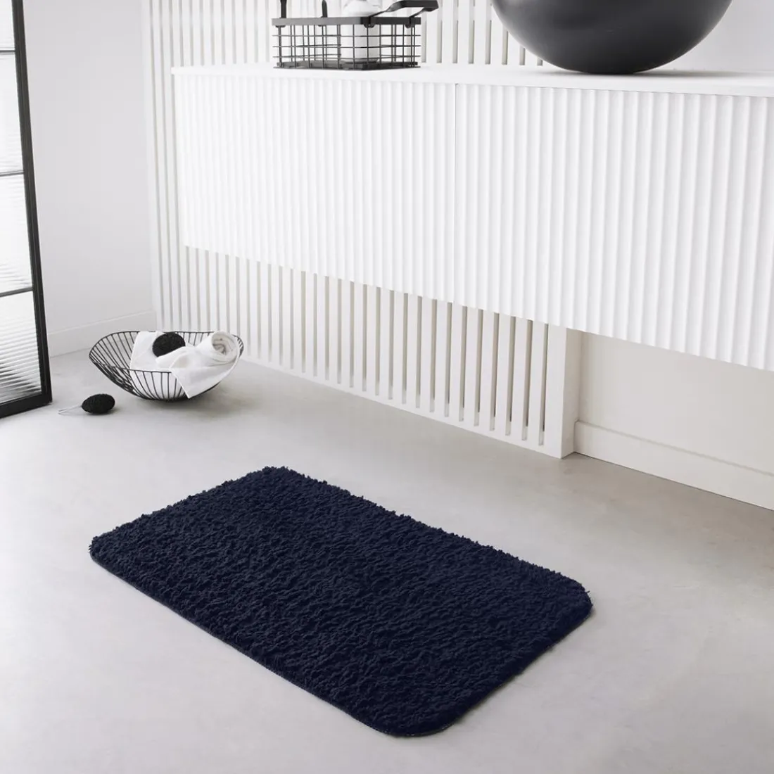 Tapis de Bain Teufte 80 x 50 Polyester TODAY Essential Navy