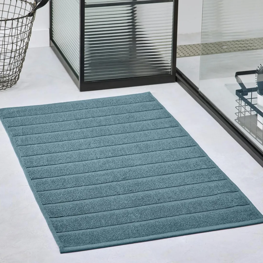 Tapis de Bain TODAY Essential, Paon bleu canard
