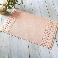Tapis de bain TRESSE 50x80 rose nude