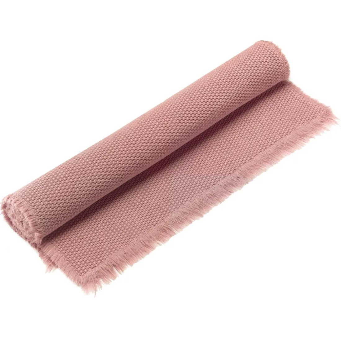 Tapis de bain uni Elly Blush 54 x 110
