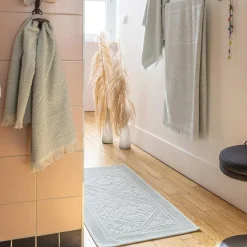 Tapis de bain uni Enzo Jade 54 x 64