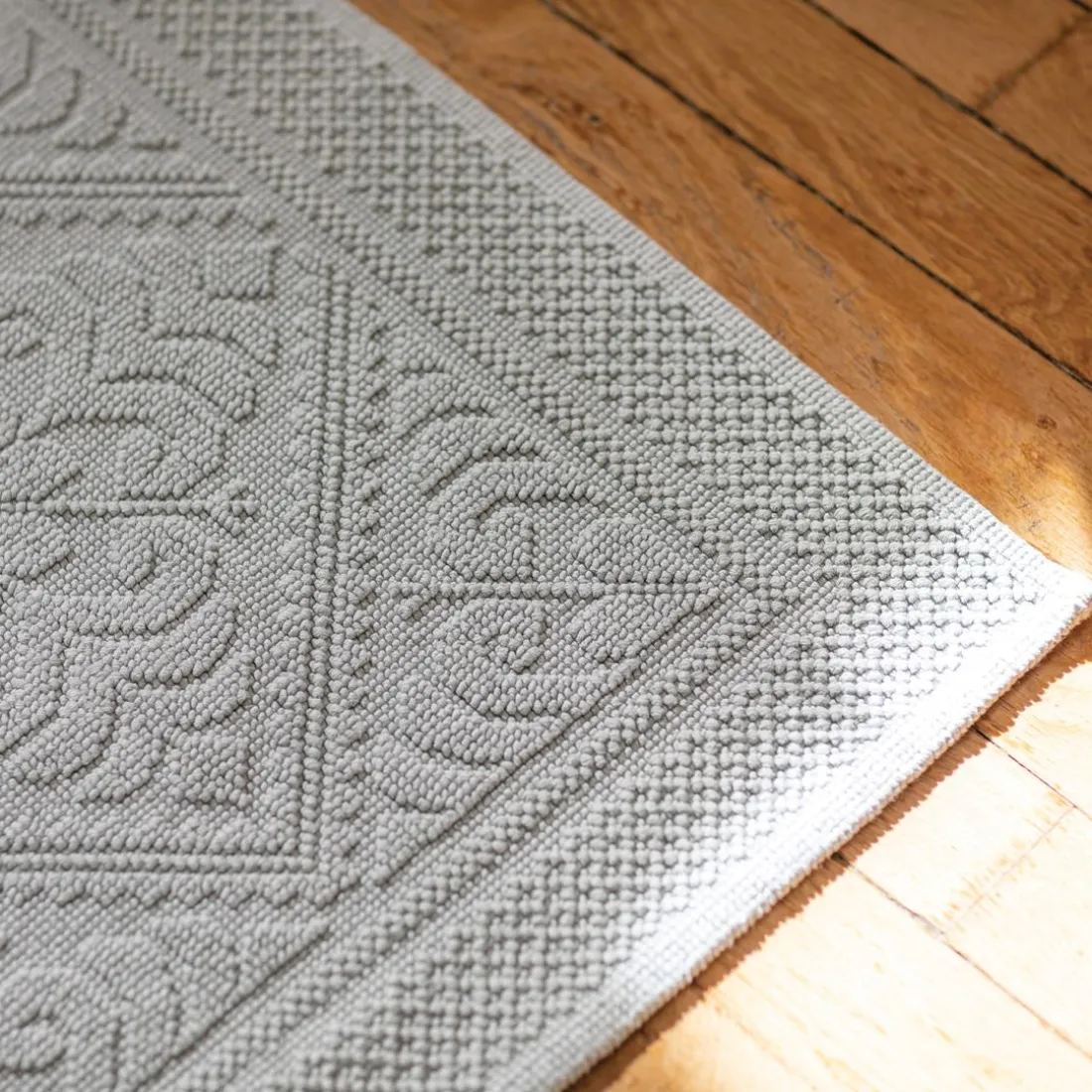 Tapis de bain uni Enzo Jade 54 x 110