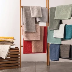 Tapis de bain uni Enzo Thym 70 x 140