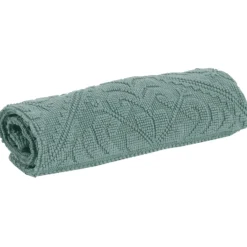 Tapis de bain uni Enzo Vert de gris 70 x 140