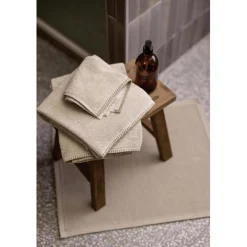 Tapis de bain uni Etia Galet 54 x 110