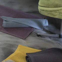 Tapis de bain uni Etia Indigo 54 x 110