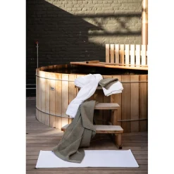 Tapis de bain uni Etia Neige 70 x 140