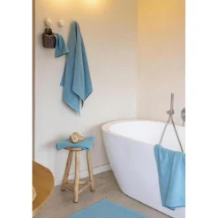 Tapis de bain uni Etia Quartz 54 x 64