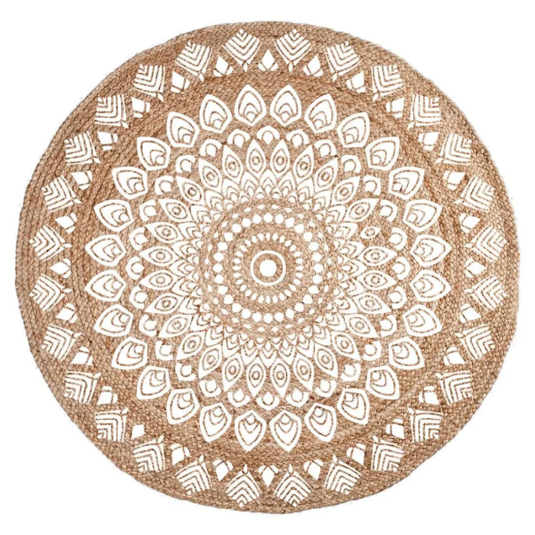 Tapis de Sol Rond 120 cm Jute