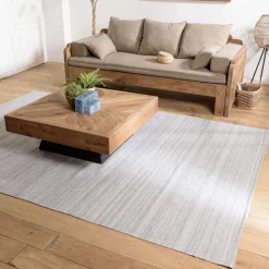 Tapis d’extérieur gris chiné QUENTIN