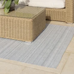 Tapis d’extérieur gris chiné QUENTIN