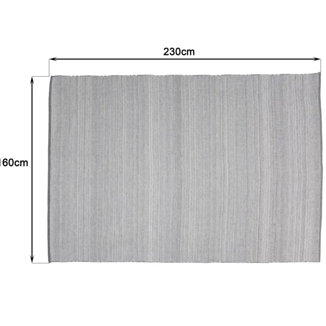 Tapis d’extérieur rectangulaire gris et blanc QUENTIN