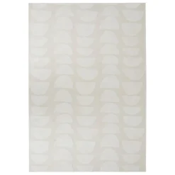 Tapis effet laine blanc Anoai