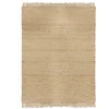 Tapis En Toile De Jute Avec Franges 120x170cm