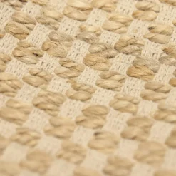 Tapis En Toile De Jute Avec Franges 120x170cm
