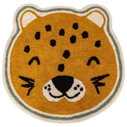 Tapis enfant léopard Kori Jaune ocre