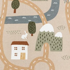 Tapis enfant route Niels Jute