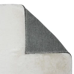Tapis fausse fourrure Couka blanc