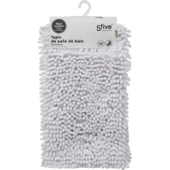 Tapis maxi chenille blanc 50X80